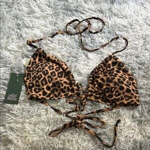 Wild Fable Leopard Print Bikini Top